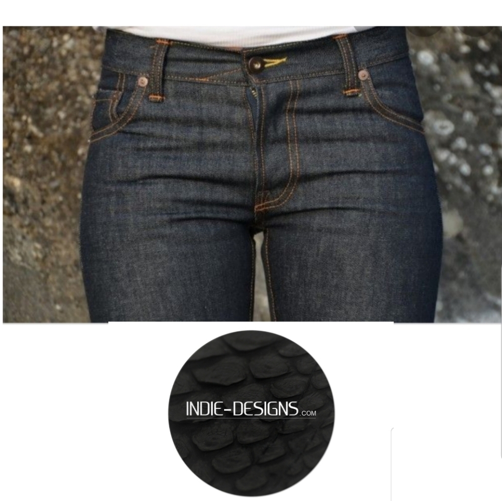 INDIE Selvedge "Raw" bootleg Jeans.  Sz 27 x 36"